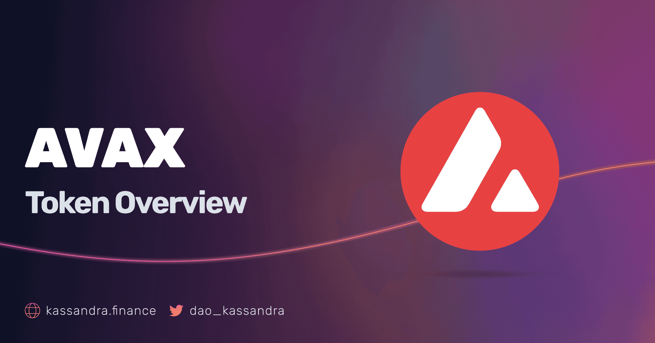 A card with Kassandra's Visual Identity and the AVAX's Token Symbol.