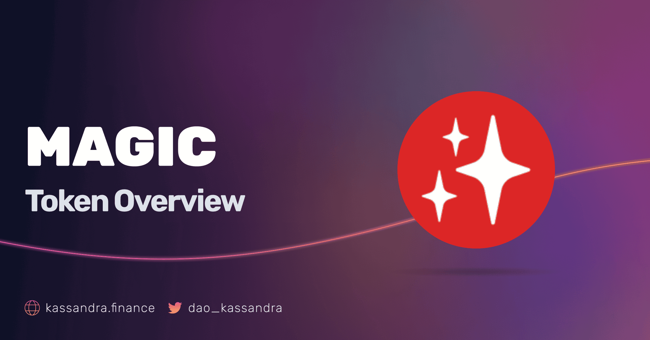 A card with Kassandra's Visual Identity and the MAGIC's Token Symbol.