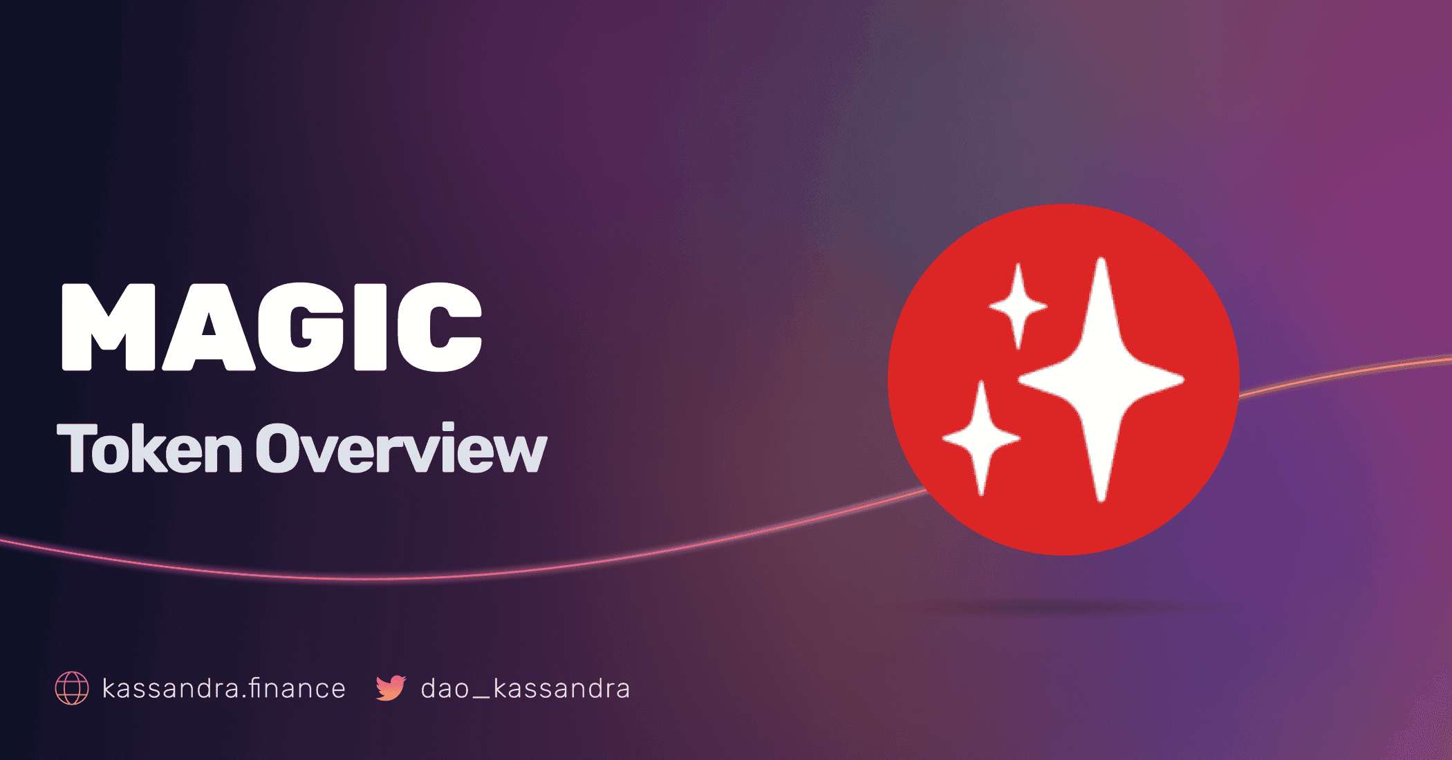 A card with Kassandra's Visual Identity and the MAGIC's Token Symbol.