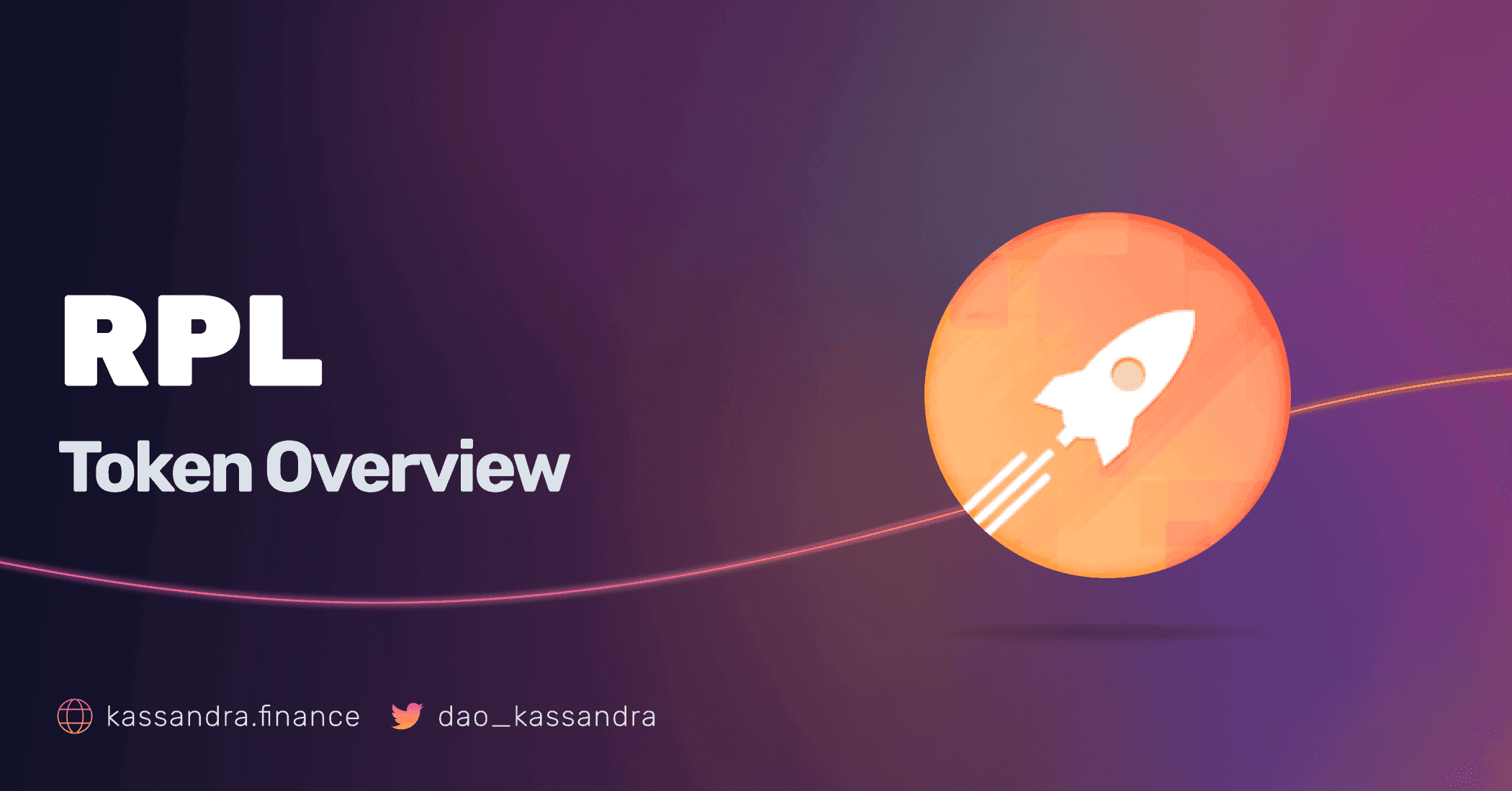 A card with Kassandra's Visual Identity and the RPL's Token Symbol.