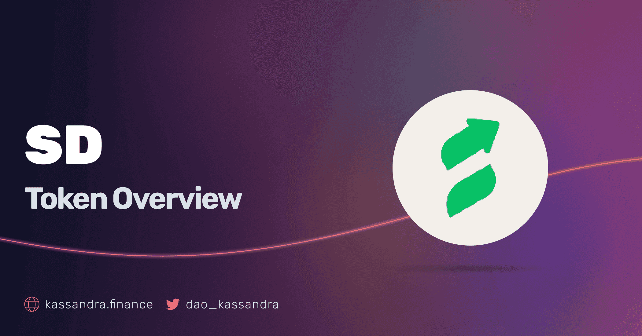 A card with Kassandra's Visual Identity and the SD's Token Symbol.