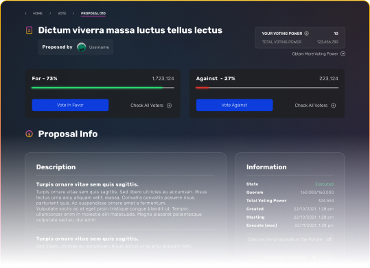 Image showing the page of a proposal